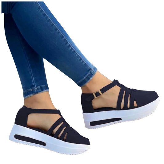 Women's Casual Fashion Shoes Ladies Strap Platform Sandals/Buckle Wedge Sandals For Women Spring Summer Shoes