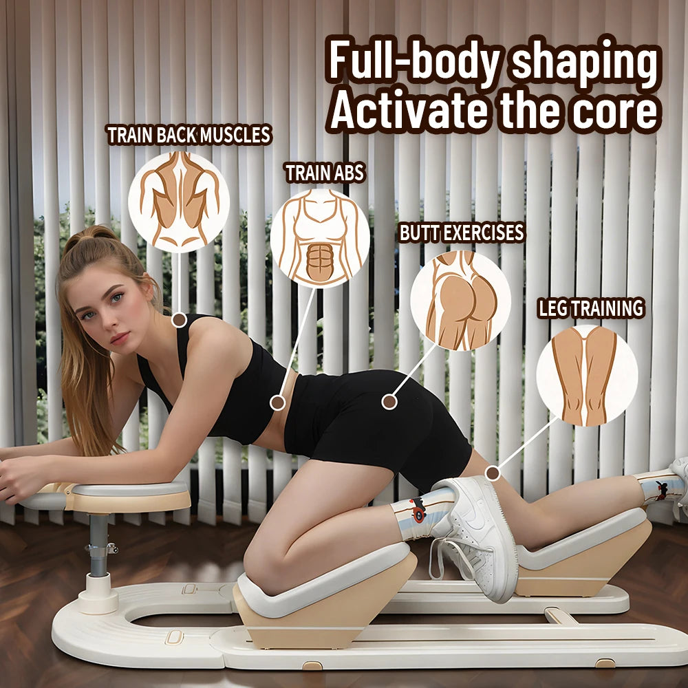 Spine Twist and Stretch Trainer Low-Impact Home Gym Equipment/for Waist Toning, Leg Stretching & Core Activation