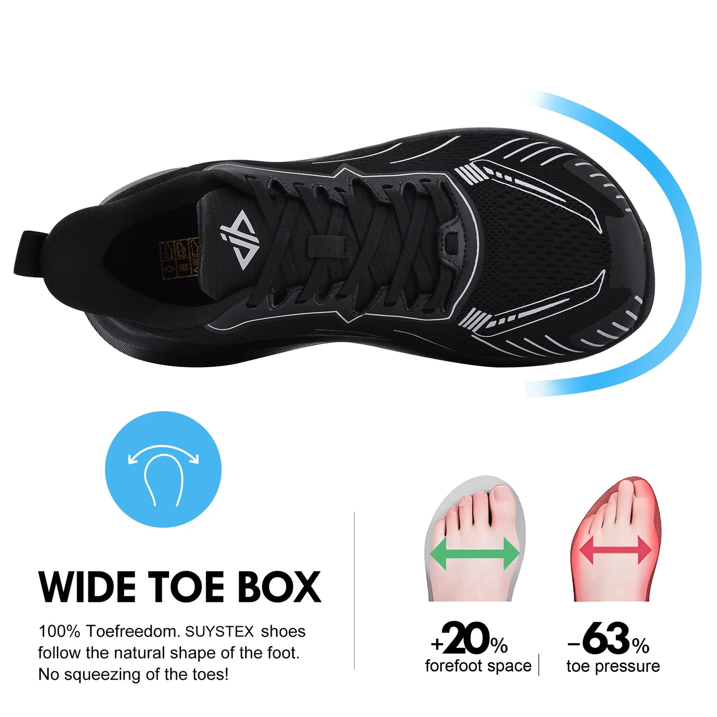 Men's Wide Toe Box Slip-On Sneakers Breathable Low Top/Casual Canvas Shoes Comfortable Fit for Everyday Wear