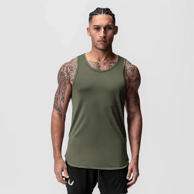 Men's Summer Casual Clothing Breathable Sport Basketball/Tank Top Gym Fitness Workouts Quick Dry Sleeveless Shirts Running Vest