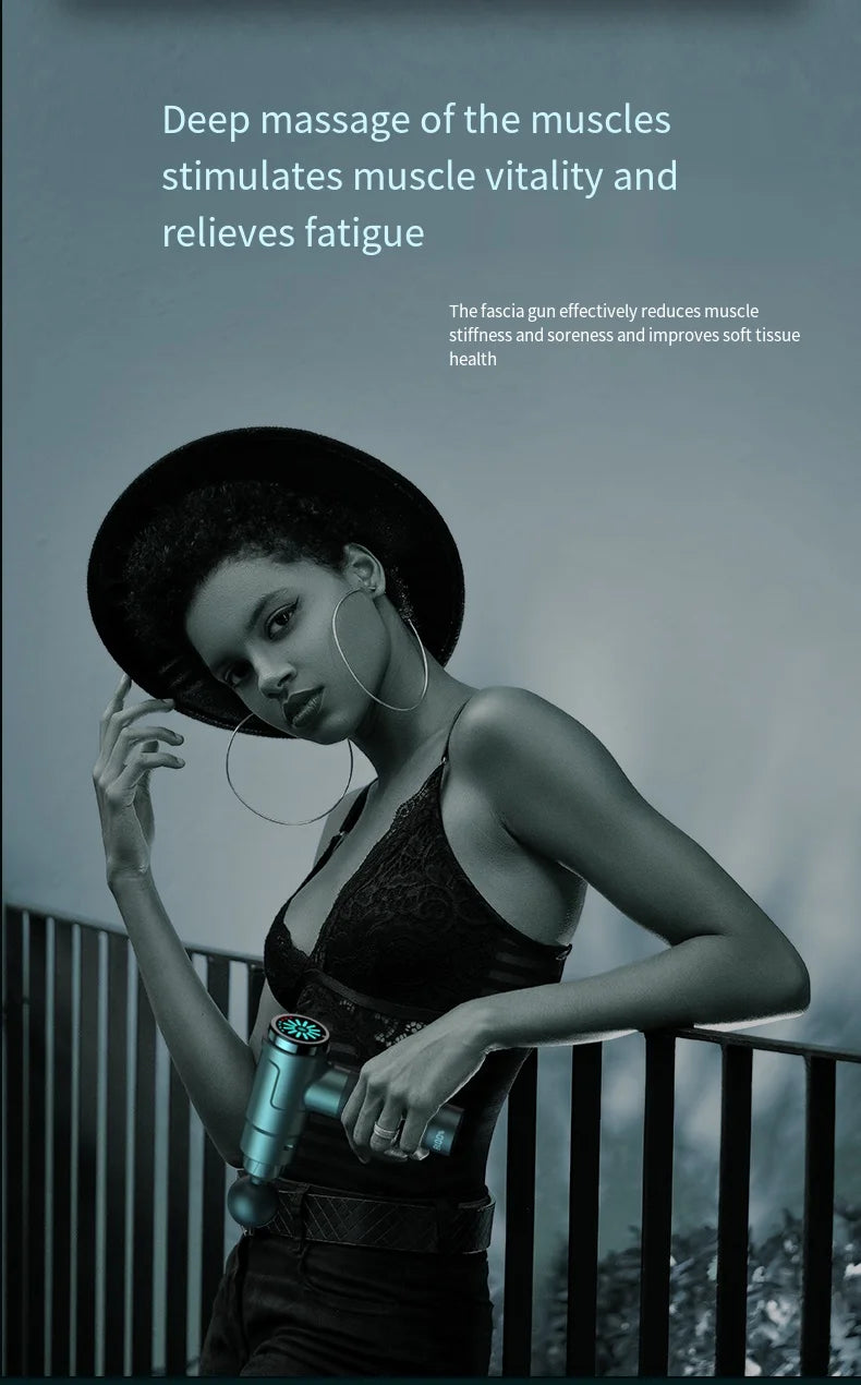 Electric Massage Gun for Deep Muscle Relaxation Body And Neck Massager/for Men And Women Fitness Equipment with Noise Reduction