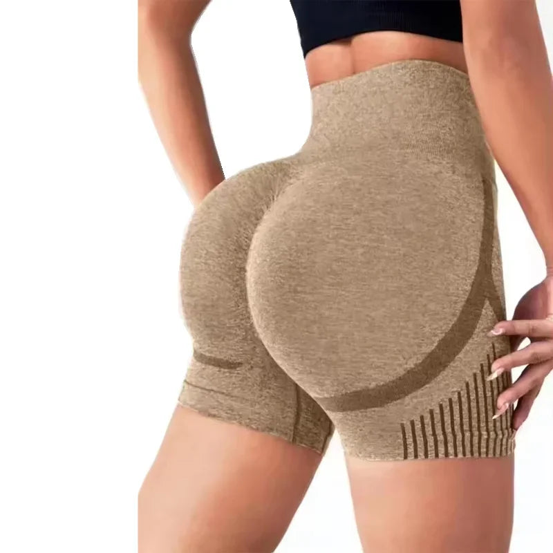 Yoga Shorts Cross-border Honey Buttocks Buttocks Sports High Waist/Abdomen Stretch Tight-fitting Anti-glare Quick-drying Fitness