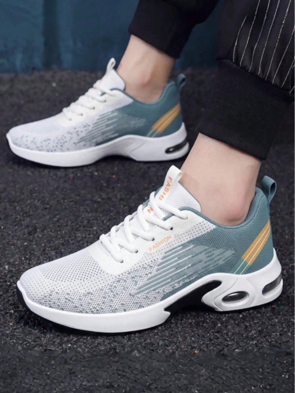 Lightweight Breathable Men's Running Shoes With Shock-Absorbing Sole/Non-Slip Wear-Resistant, Perfect For Daily Workouts