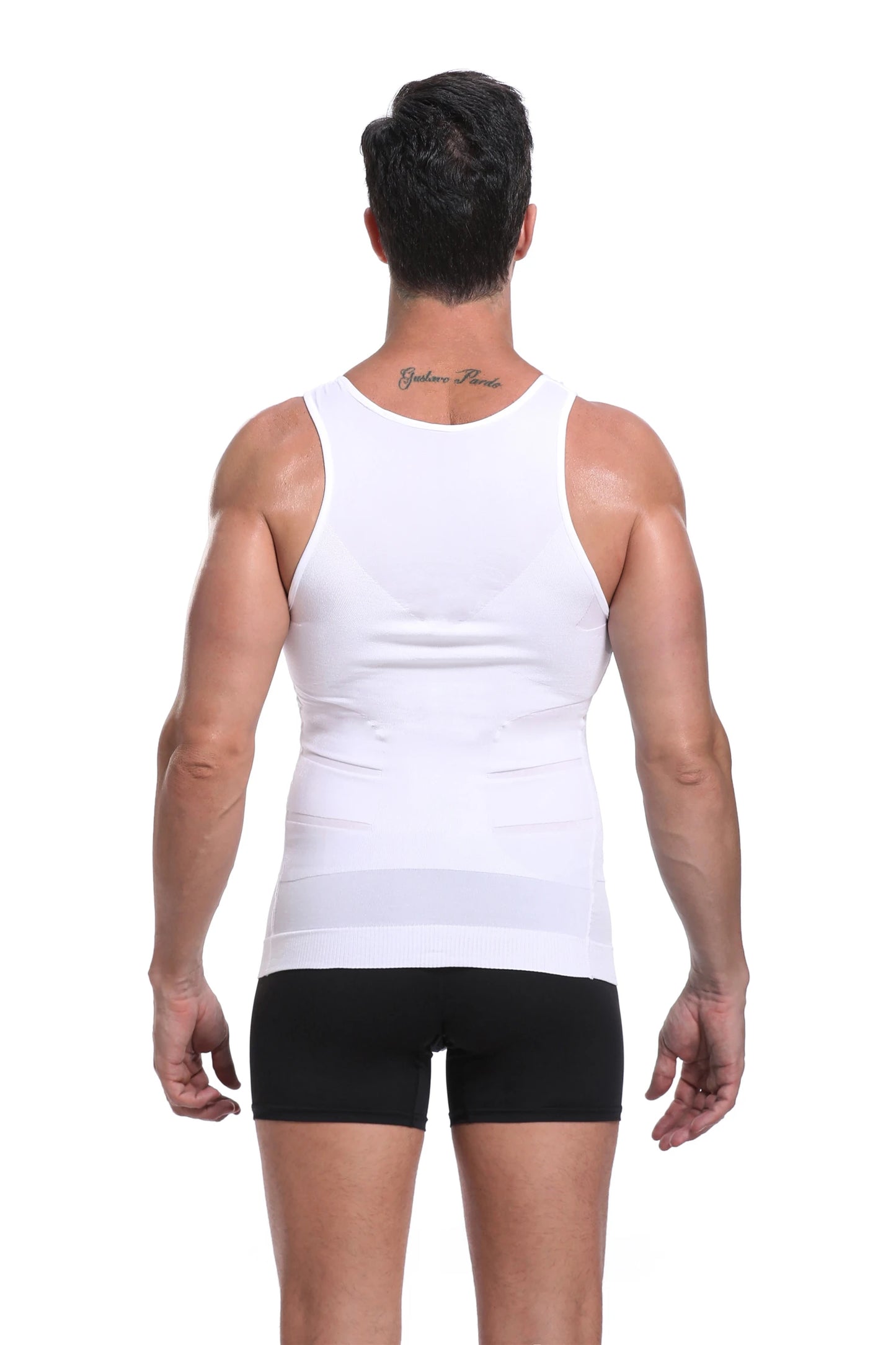 Men's Slimming Body Shaper Vest Streamlined Compression Support/Tummy & Chest Sculpting Breathable Everyday Wear