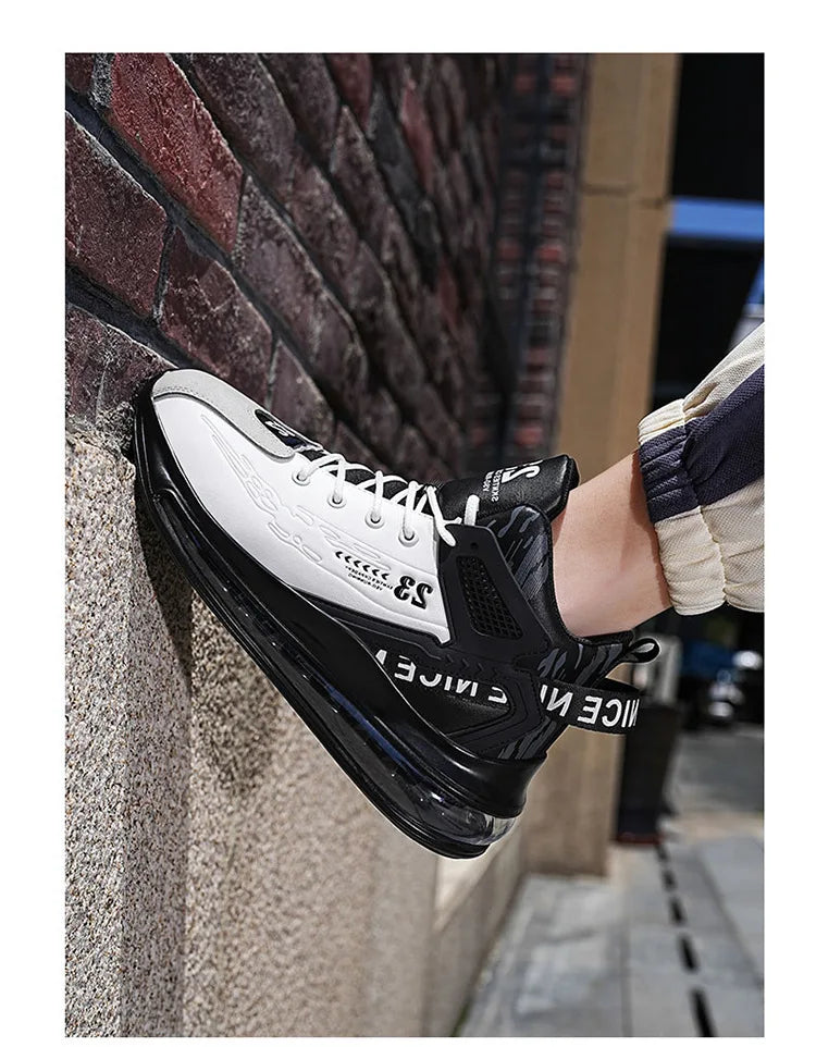 Men's Running Shoes Casual Sneakers New Spring Anti-shock/Air Cushion Sport Shoes Thick Bottom Anti-slip Running Shoes