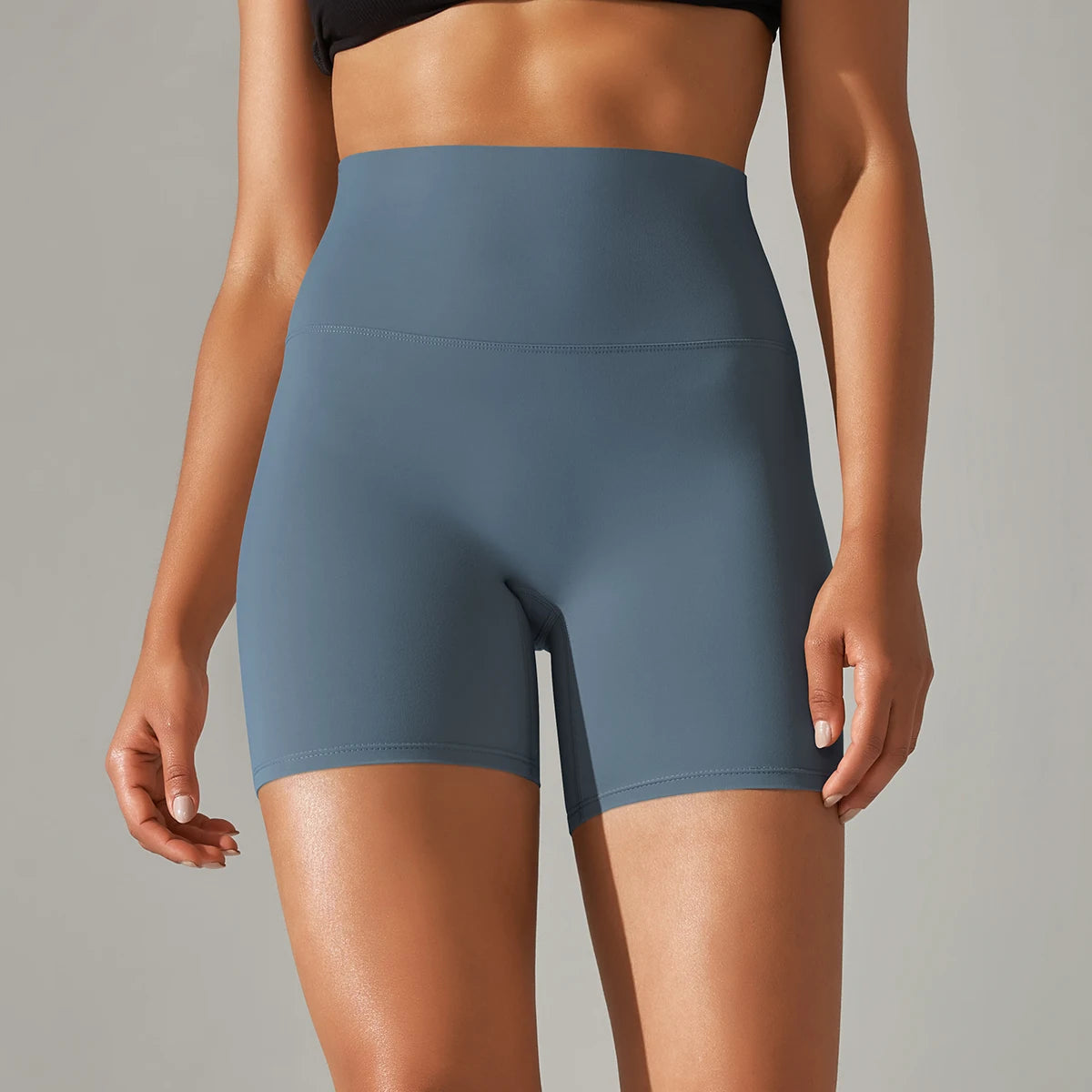 Women High Waist Breathable Yoga Fitness Shorts Stretch Sports Leggings/Running Cycling Summer Daily Workout Gym Athletic Shorts