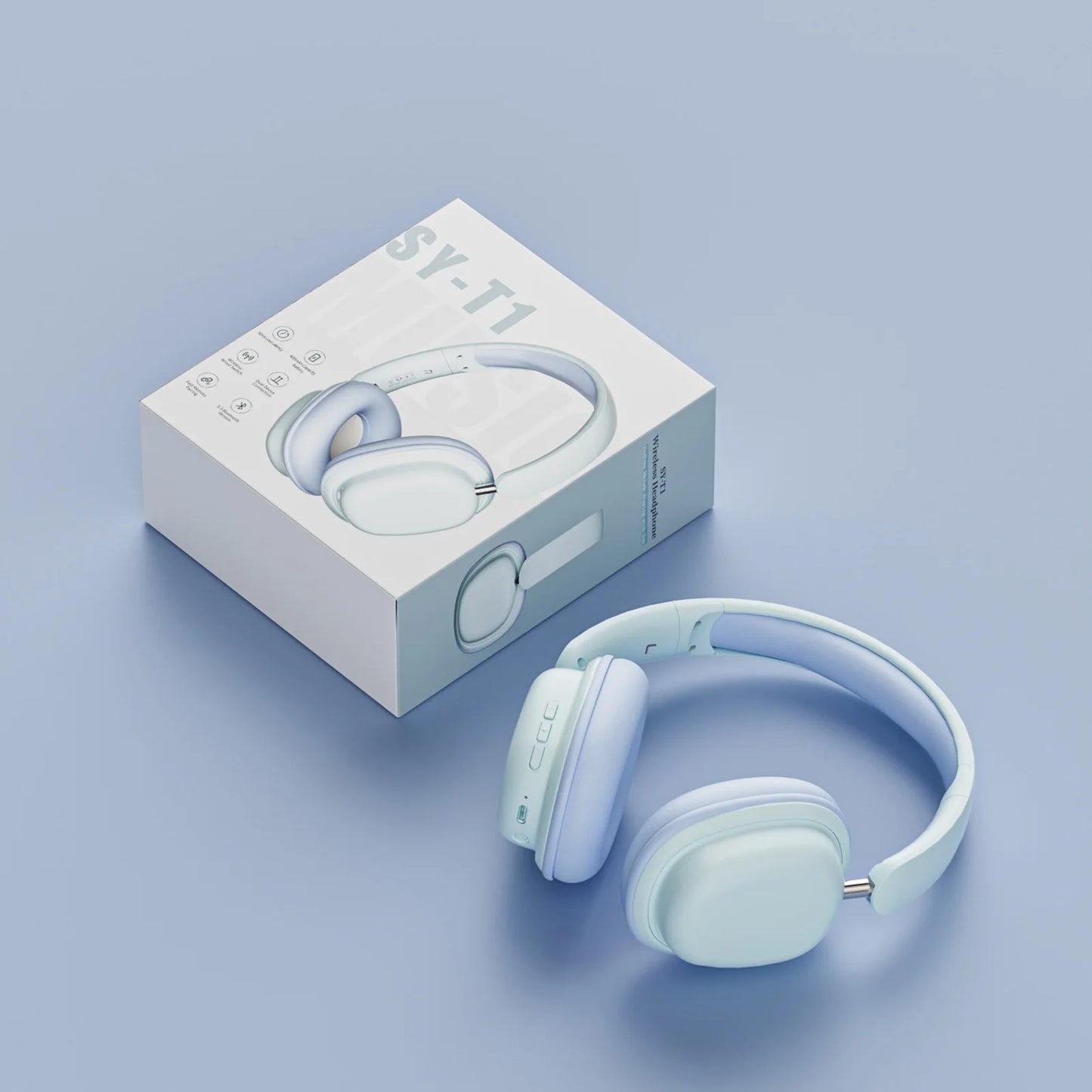 Wireless Gaming Headset Wireless Gaming Headset/T5.3 Over Ear Headphone with Mic 3.5mm Foldable Earphone
