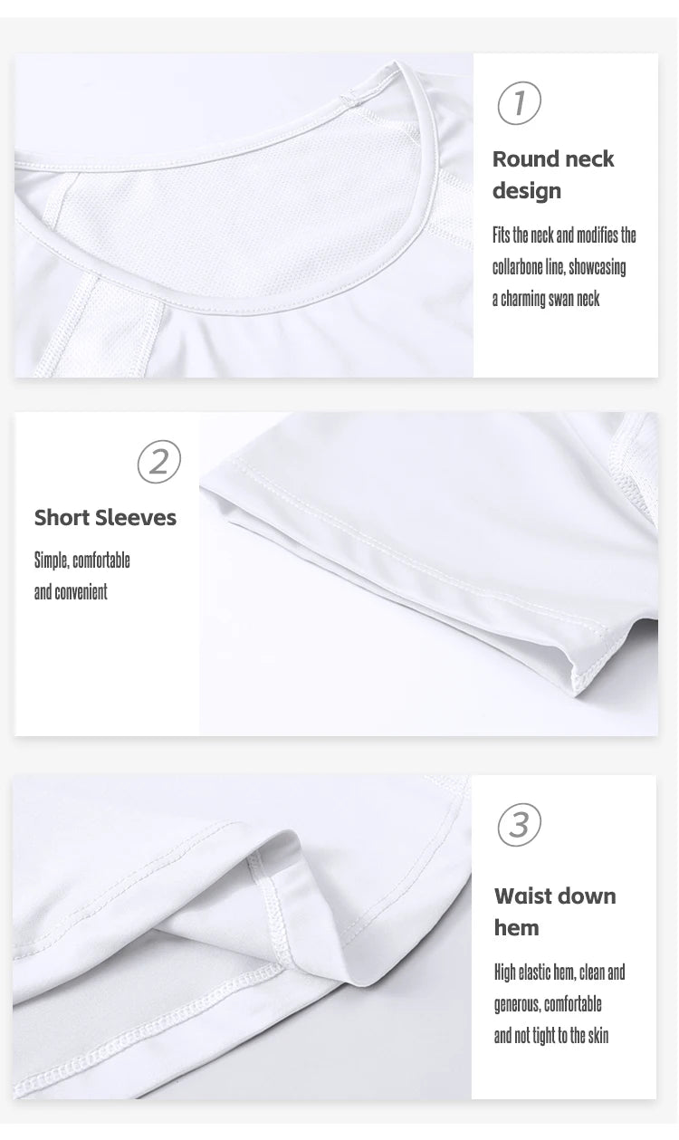 Women Yoga Tops Breathable Sport Fitness Workout/Running Yoga Top Quick Dry Short Sleeve Gym T Shirt