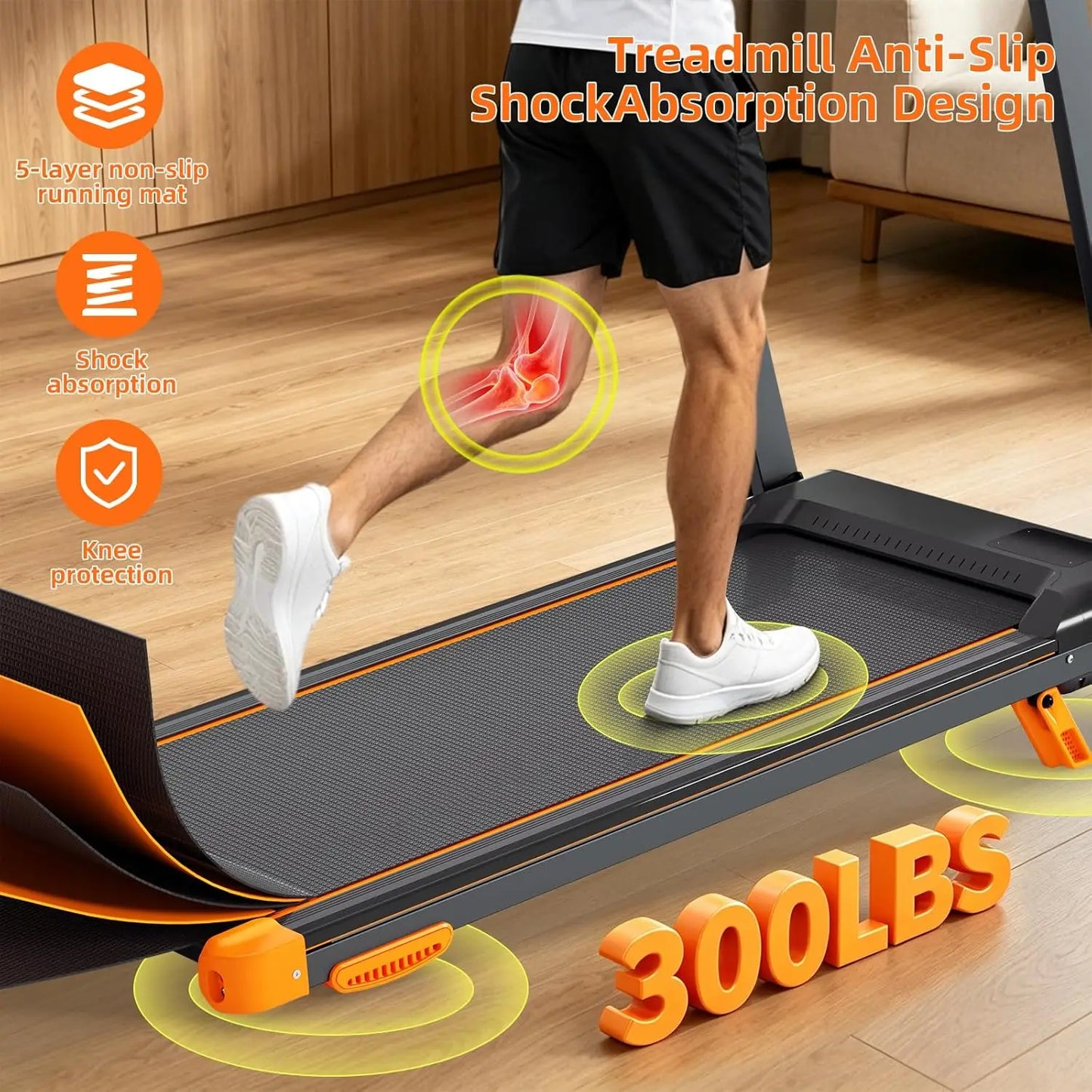 Walking Pad Treadmill, Treadmill with 12% Incline 3-in-1 Foldable Treadmills/for Home,12 HIIT Modes Quiet Treadmill with Incline
