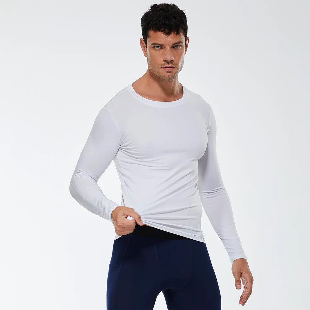 Men Compression Running T-Shirt Fitness Tight Long Sleeve Sport T-shirt/Training Jogging Shirts Gym Sportswear Quick Dry Clothes