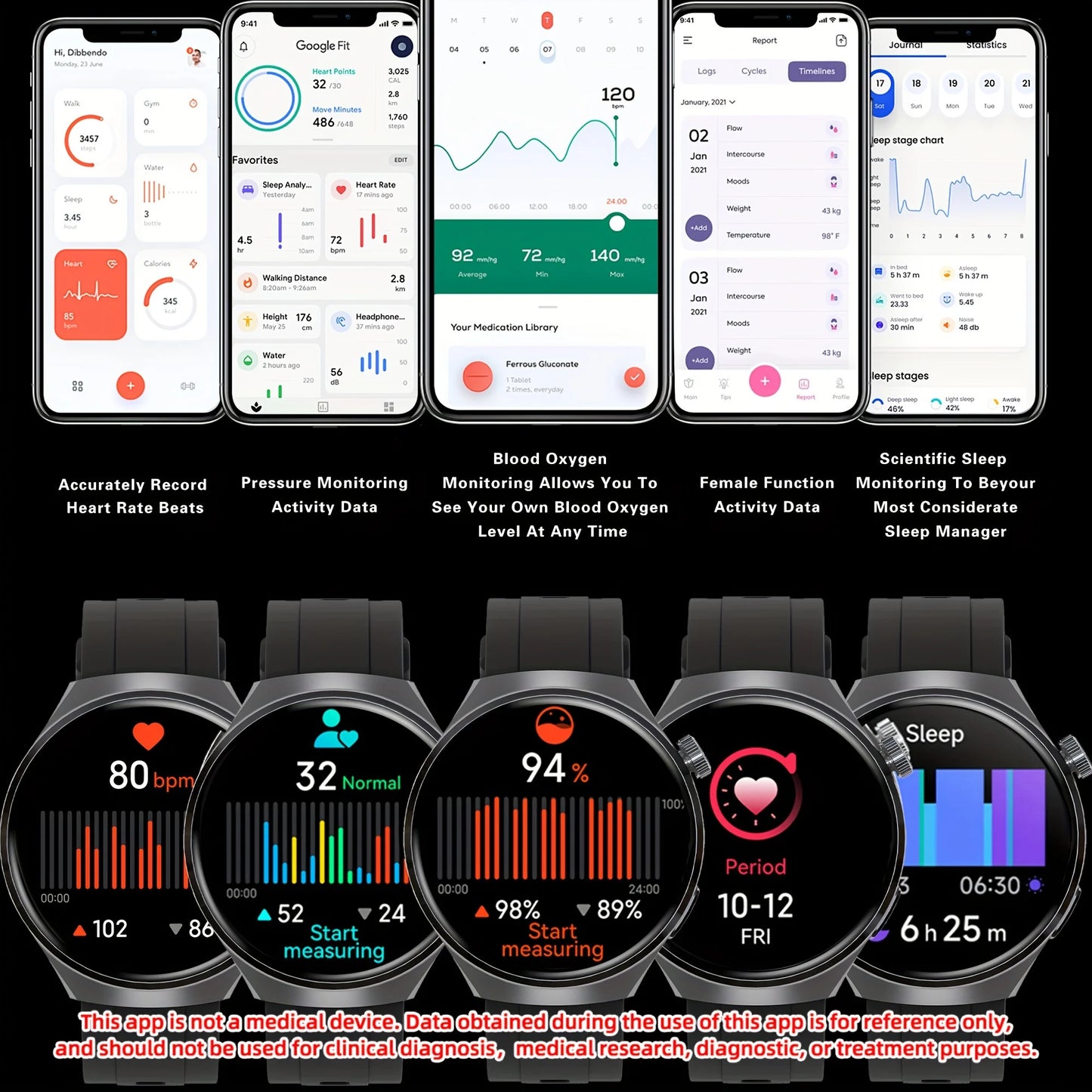 SENBONO Men's Smart Watch Heart Rate Blood Oxygen Monitor/Bluetooth Call Multiple Sport Modes Voice Assistant Smartwatch for Men