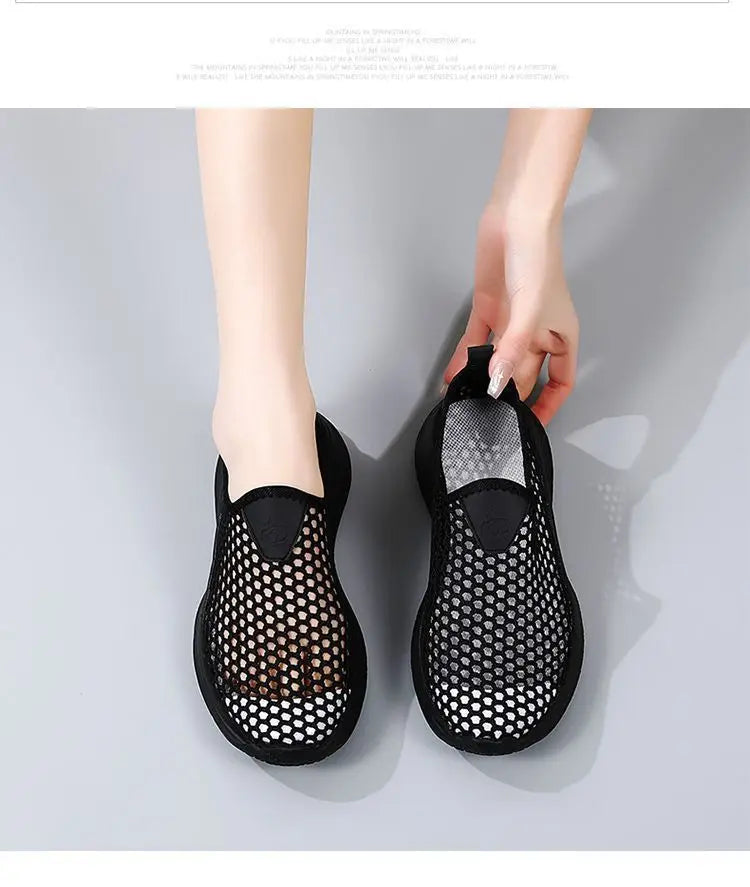 Lightweight Shoe Women's Shoes Summer Breathable Thin Mesh/Casual Shoes Soft Soled Sneakers Women Shoes