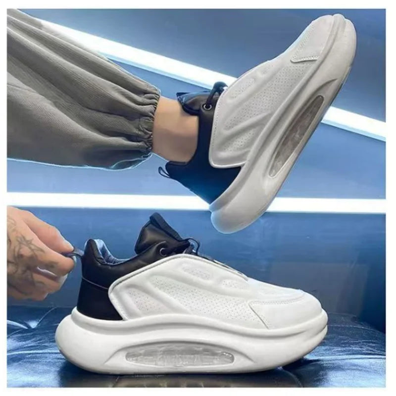 Men's shoes for summer and spring Men's style versatile thick sole/heightening breathable Sports air cushion shock absorbing