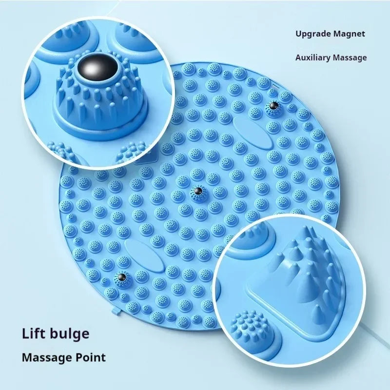 Foot Yoga Massage Acupressure Board Mat Muscle Relaxation Round Exercise Mat/Fitness Foot Training Acupuncture Physiotherapy