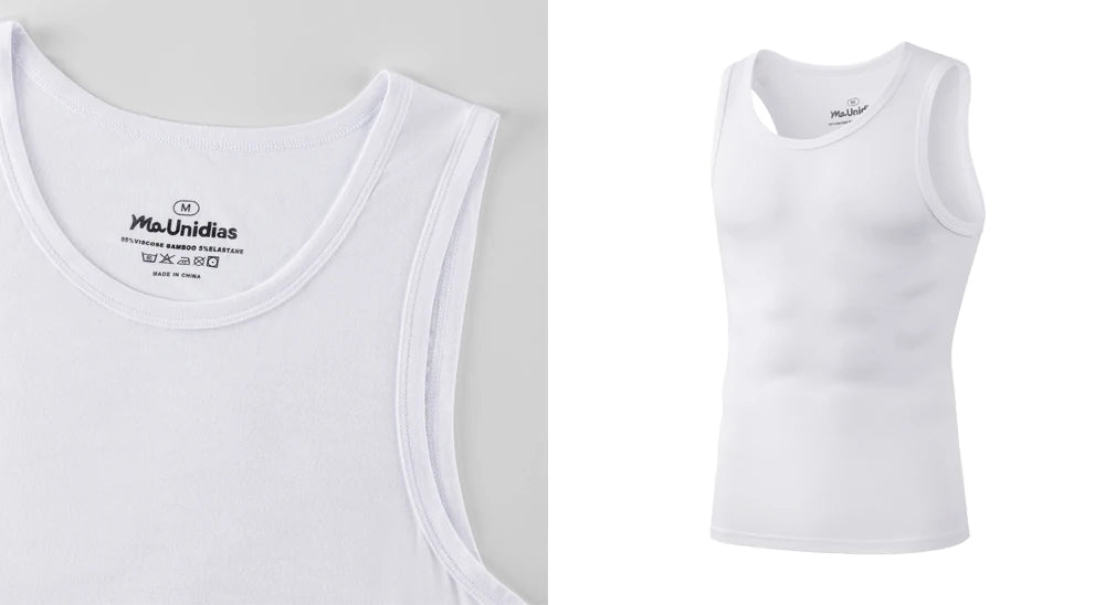 3Pcs/Pack Solid Color Men's Tank Top Sleeveless Undershirts/Men Vest Gym T-Shirt High Quality Bamboo Fiber Man Singlets Sports