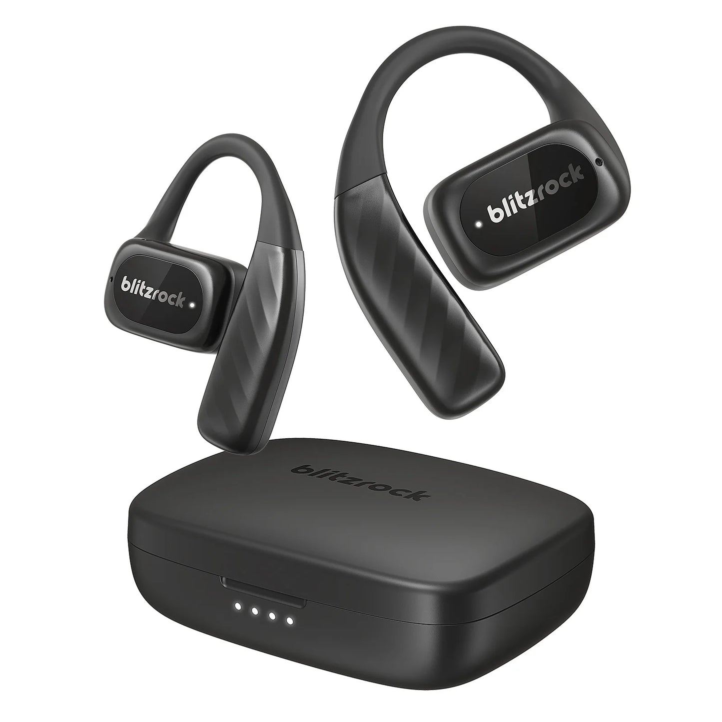 BR-CT3 Open Ear Earbuds Bluetooth V5.4 Earphones Air Conduction Earhook/Enhanced Bass 4 Mics Clear Calls App Control Earphones
