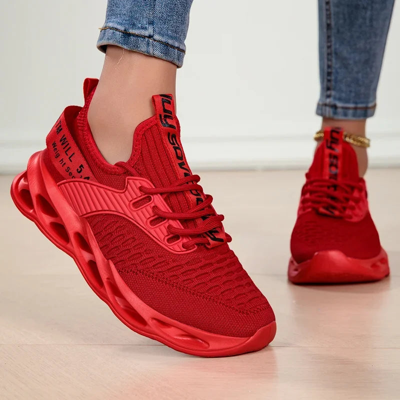 Hot Sale Pink Casual Sneakers Women Blade Shoes Big Light/Breathable Running Shoes Shoes Men Mesh Sports Sneakers