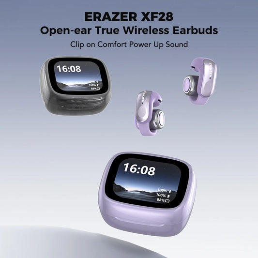 ERAZER XF28 Bluetooth V6.0 Translation Earphones Open-ear/True Wireless Earbuds Office Travel ASMR Headset APP