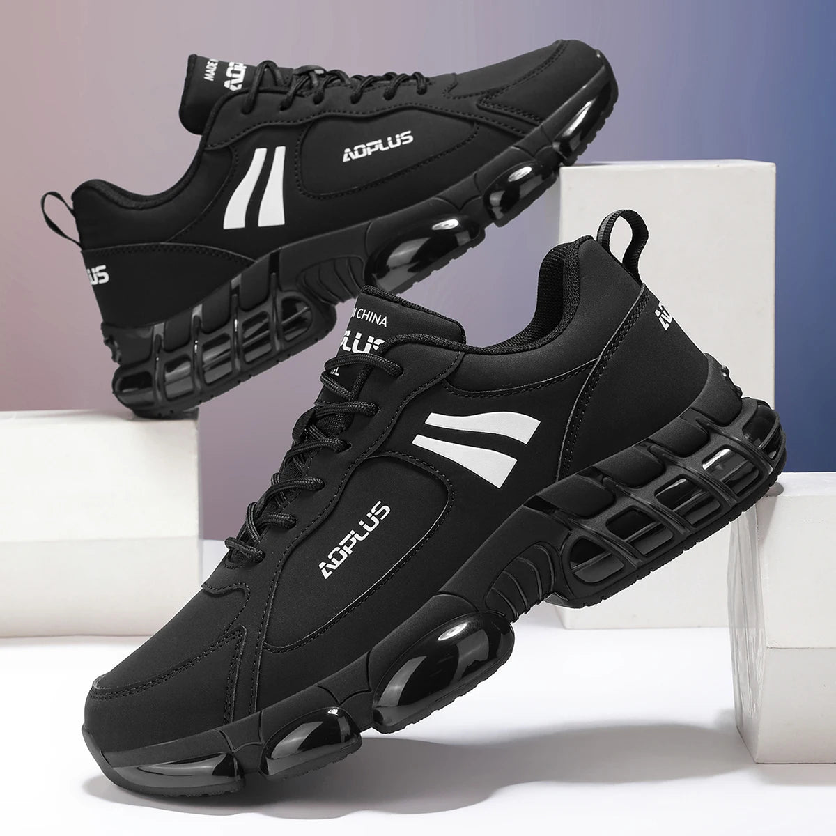 Four Seasons' new classic comfortable thick-soled anti-slip shoes with added height/for couples are durable have high elastic