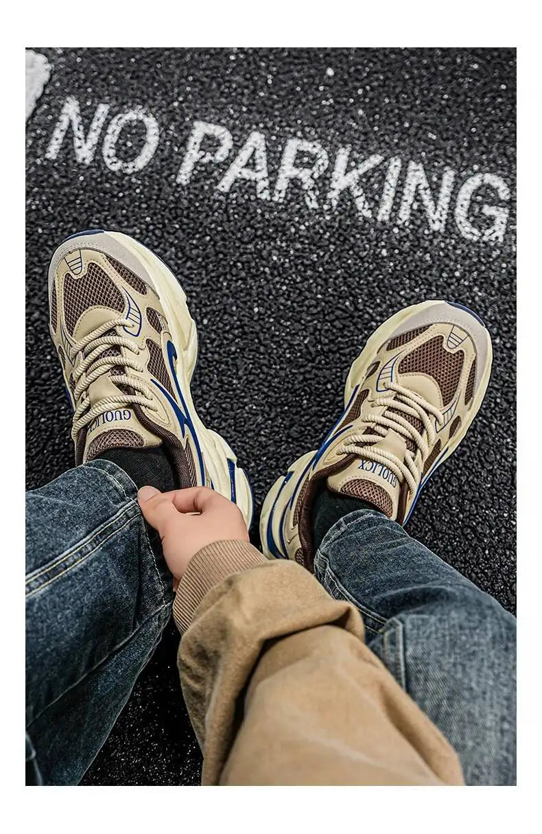 New Style Heightening Casual Thick Bottom Anti-Slip Wear-Resistant/Lightweight Men's Sport Shoes Comfortable Spring