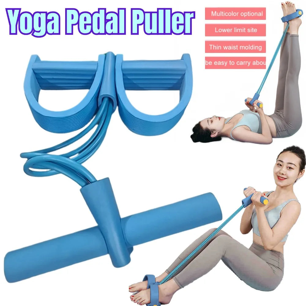 Pedal Pulling Resistance Band Sit-up with Slimming Belly Female Fitness/Yoga Equipment Household Fitness Pulling Rope