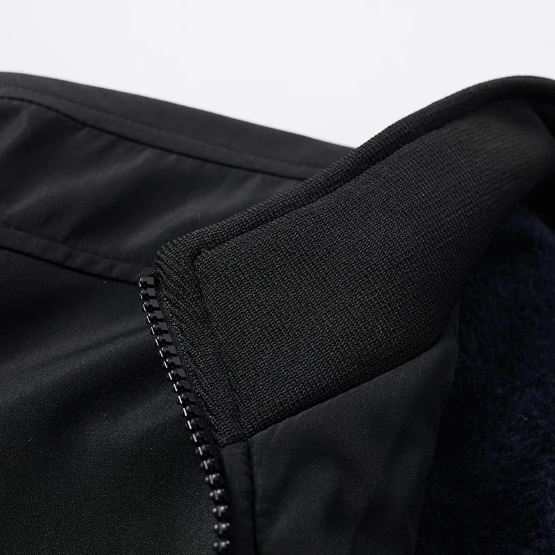 Thick Warm Autumn Winter Jackets for Men Business Office Dress Coat/Casual Men's Winter Jacket Solid Color Luxury Outerwear Man