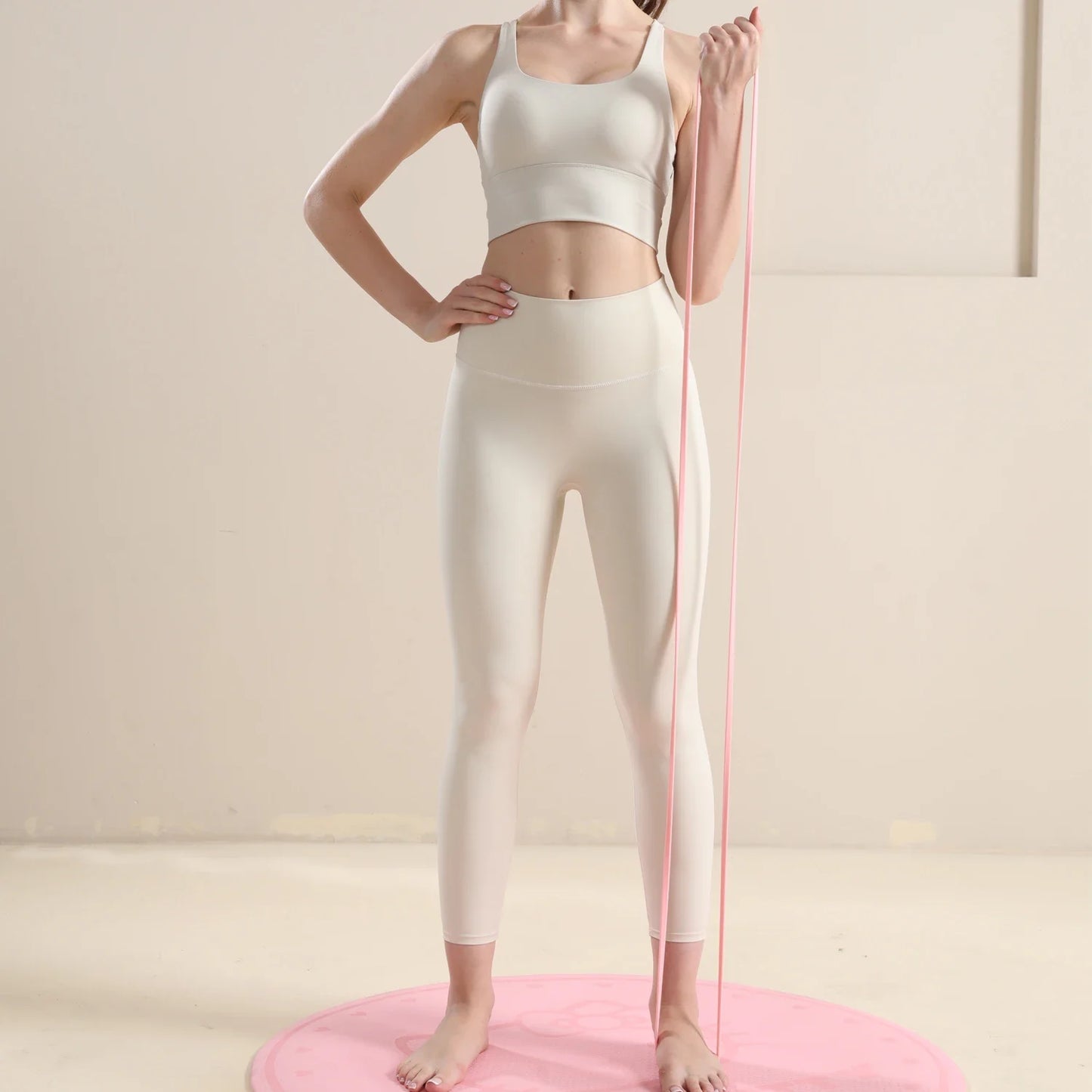 WOSWEIR-Ladies Silicone Fitness Stretch Band for Yoga Resistance Training/Tensile Stretching Pull-Up Assisted Exercise Band