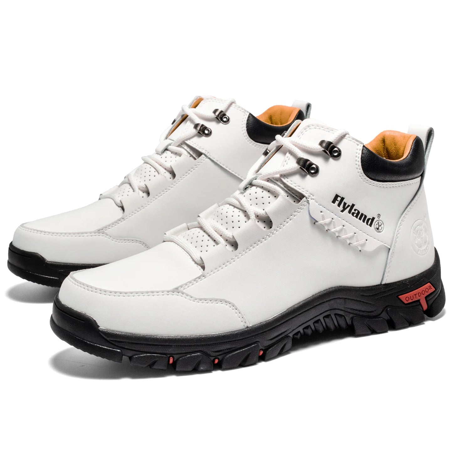 FLYLAND Men's Chukka Boots, Vintage Classical Top/Layer Cowhide Leather, Casual Work Office Shoes Daily