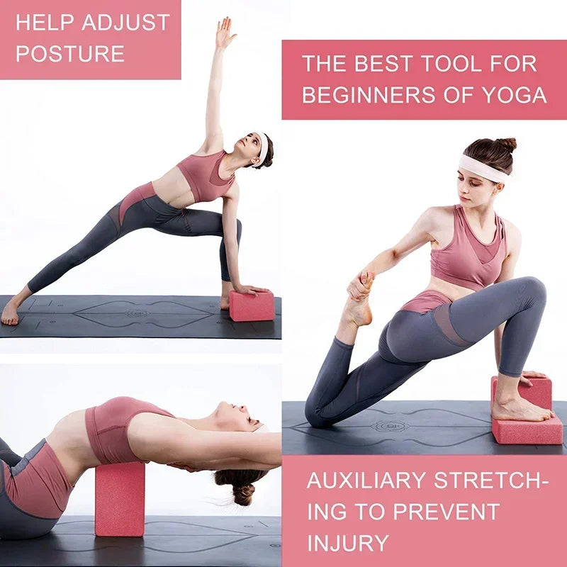 1PCYoga Building Blocks Cubes Pilates Bricks Reinforcement Sport Yoga Supplies/Exercise Home Exercise Equipment Fitness Block