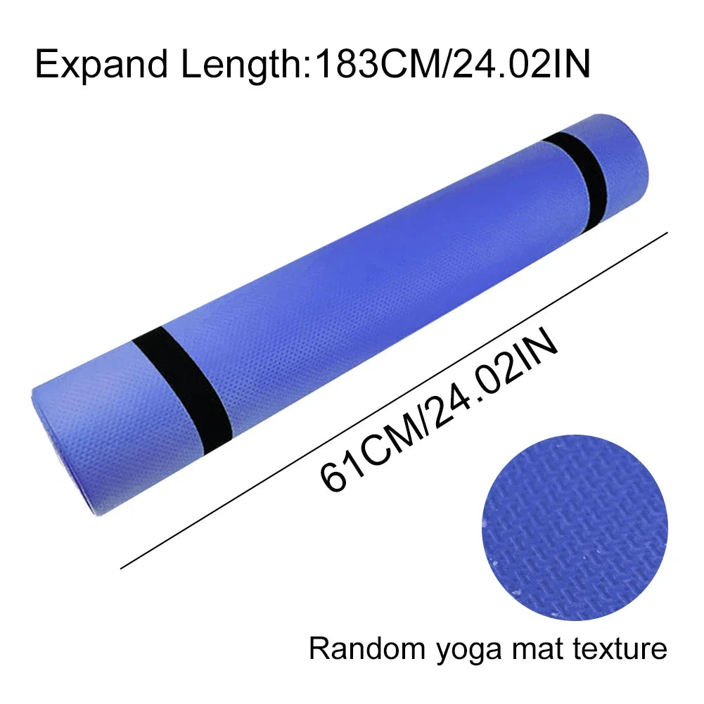 Yoga Mat Sports Fitness Mat EVA Thick Yoga Mat Wide Comfort Foam/Yoga Matt for Exercise Yoga Pilates Gym Workout Mat