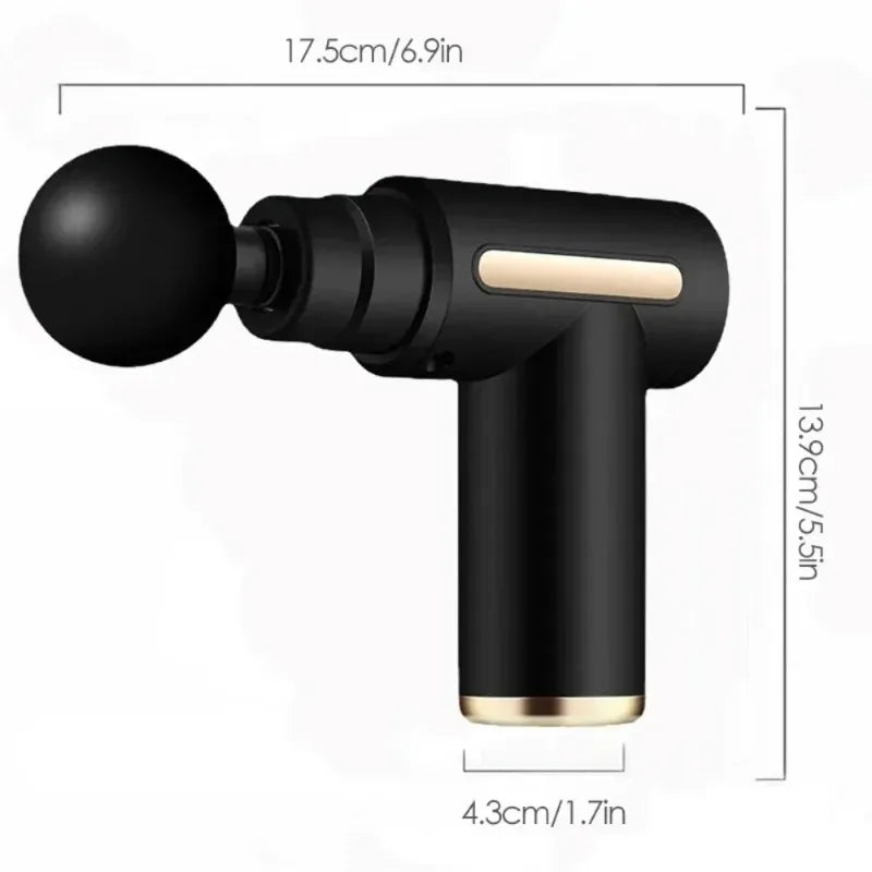 Percussion Mini Massage Gun Portable Handheld Massager/for Back Neck Shoulder Leg Muscle Pain Relief Daily Relaxation