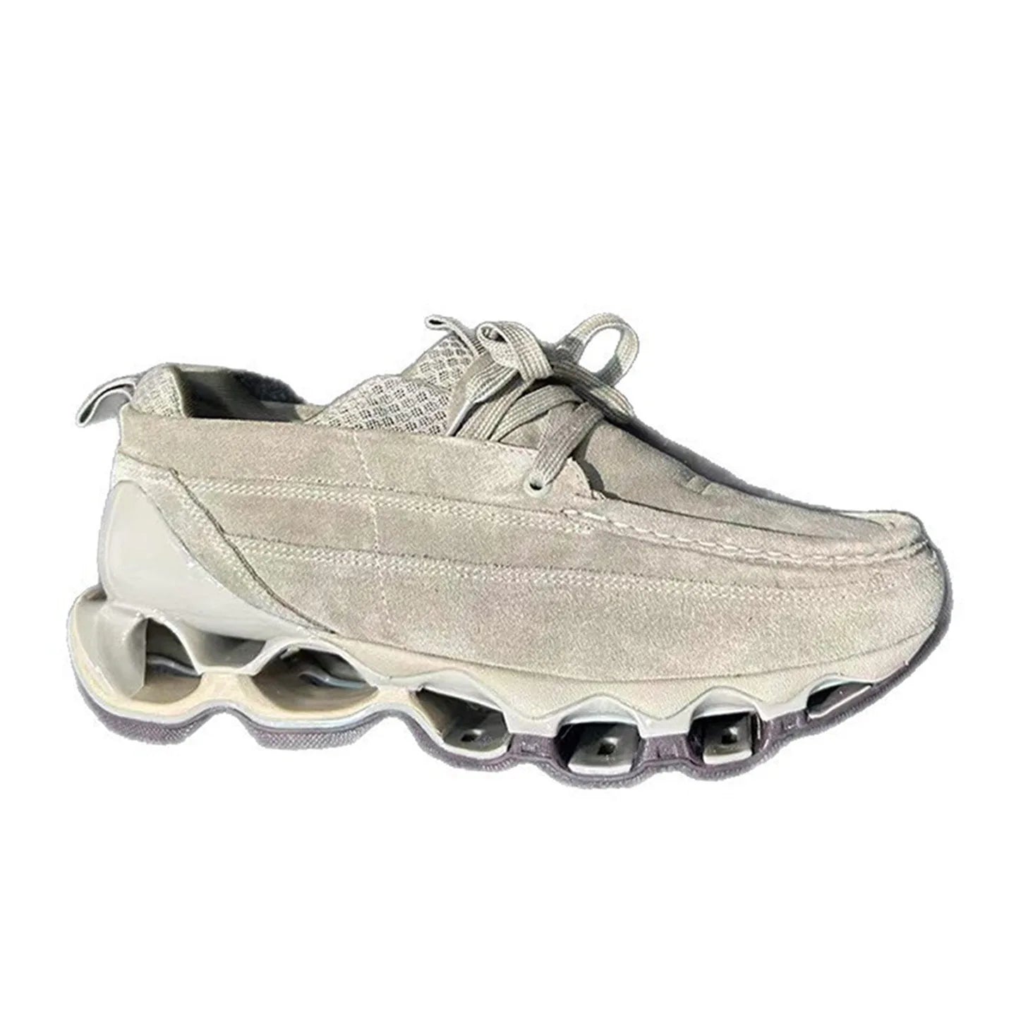 New Spring Summer Casual Leather Shoes Korean Style Round Toe/Lace Up Elevator Sole Minimalist Elegant Fashion Footwear