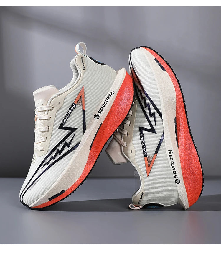 Running Shoes Carbon Marathon Men Sports Breathable/Lightweight Women's Comfortable Athletic Nonskid Sneakers