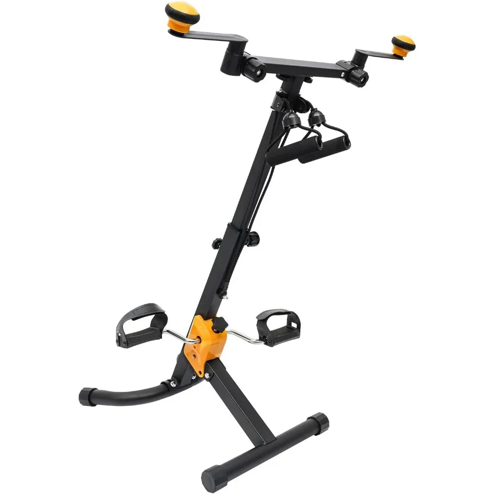 Foldable Pedal Exerciser Bike for Seniors for Total Body Home/Folding Adjustable Rehab Fitness Equipment for Elderly