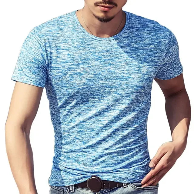 Summer Men's Fashion T shirt Oversized/Casual Long Sleeve Tops Slim Tees Shirt for Men