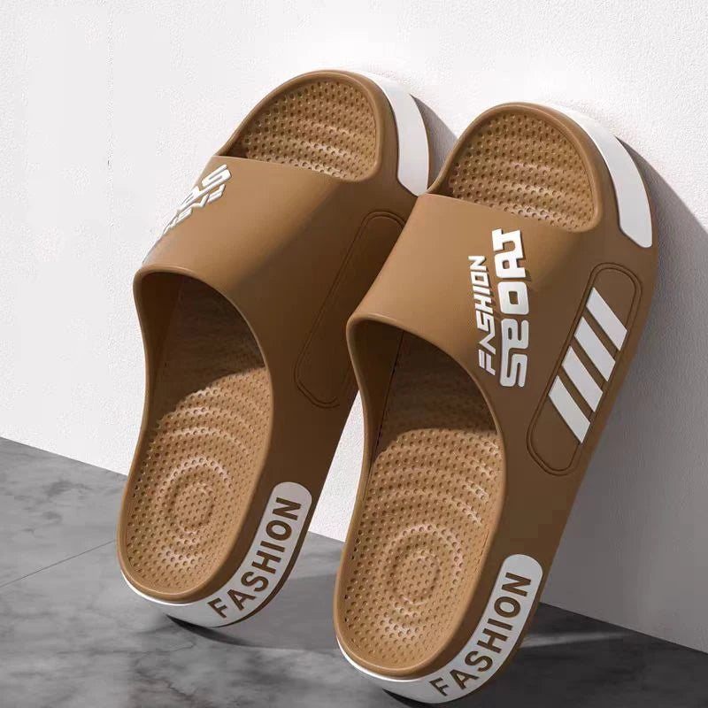 Big Size 48-49 Men Slippers Summer Flat Sole Home Slippers For Men/Open Toe Trend Slides Couple Light Beach Shoes Sandals