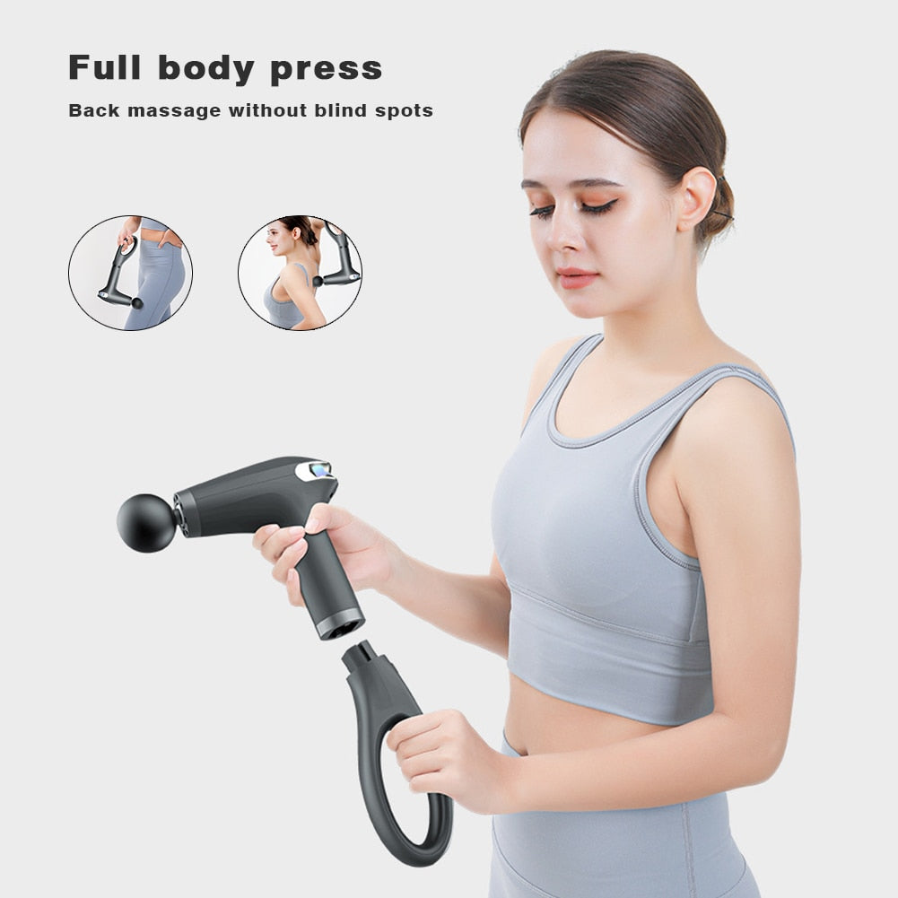 Massage Gun Fitness Extended Massage/Tapping Deep Tissue Muscle Massager Gun