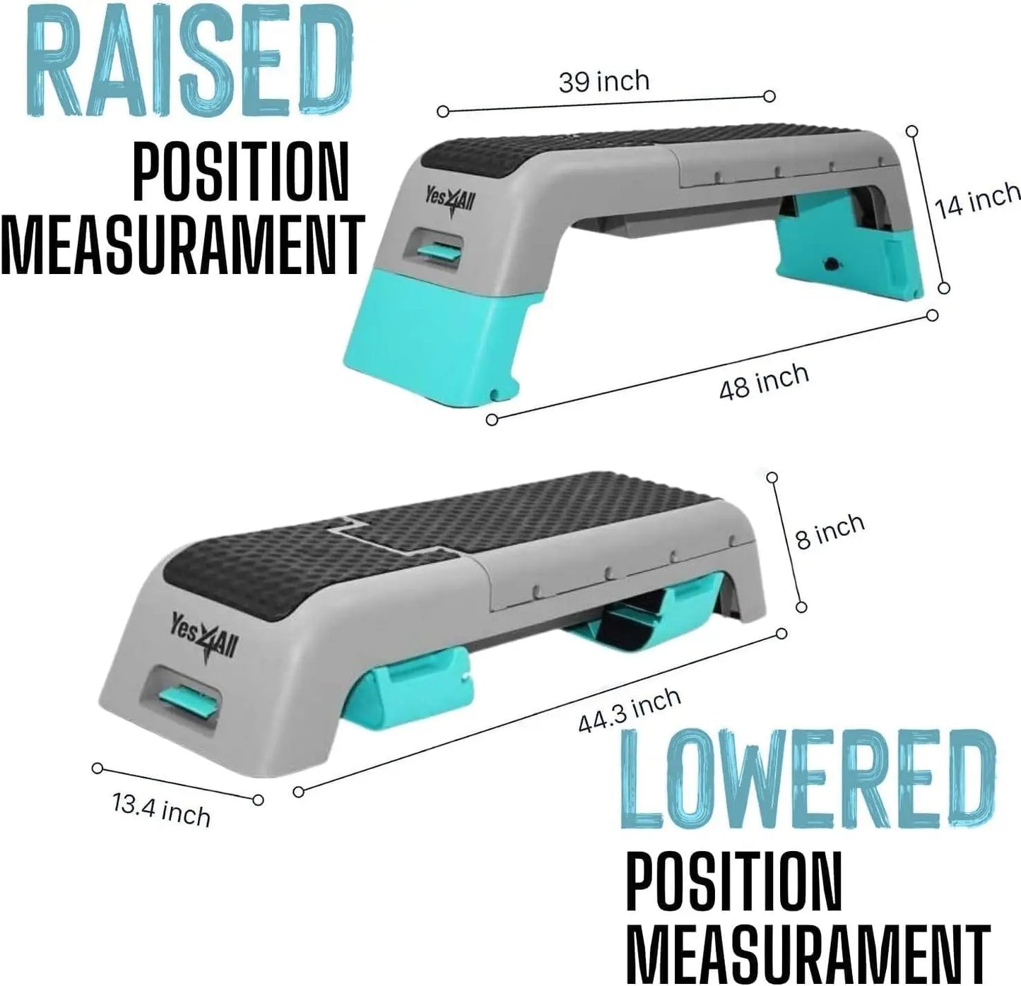 Multifunctional Aerobic Deck Versatile Fitness Station/Weight Bench Aerobic Stepper Plyometrics Box for Cardio Workouts