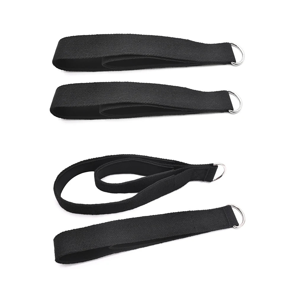 2PCS Pilates Straps Pilates Double Loop Straps Fitness D-Ring Straps/Yoga Strap Exercise Accessories for Home Gym Workouts
