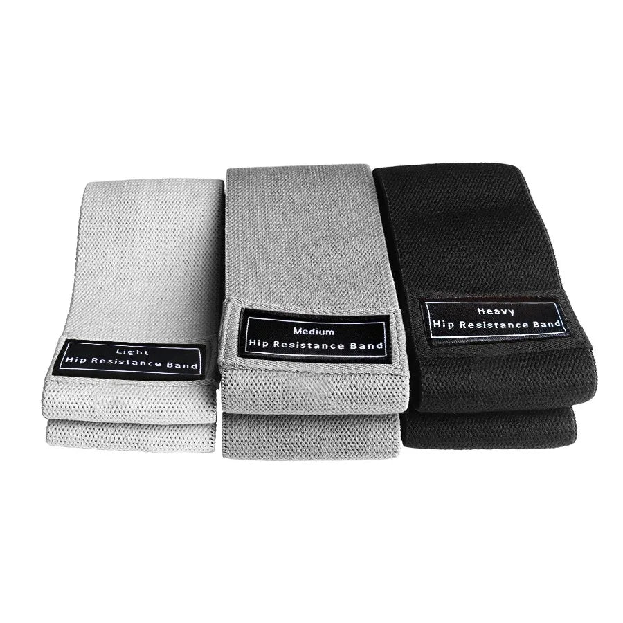 Glute Thigh Elastic Workout Bands Fabric Resistance Hip Booty Bands/Squat Circle Stretch Fitness Strips Loops Yoga Gym Equipment