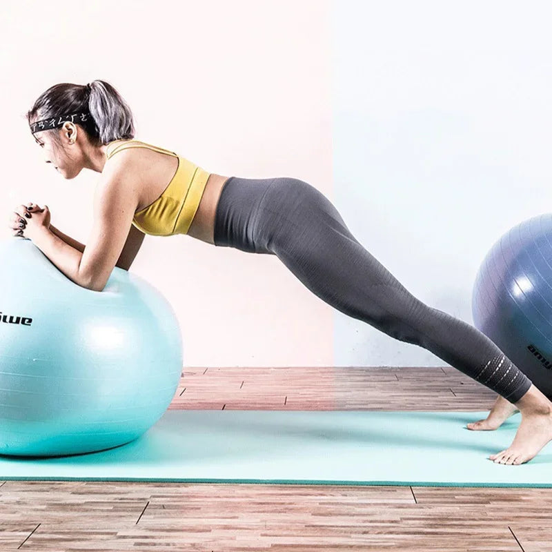 65cm Big PVC Fitness Yoga Ball for Home Gym Pilates/Thickened & Explosion-proof Exercise Equipment for Balance Training