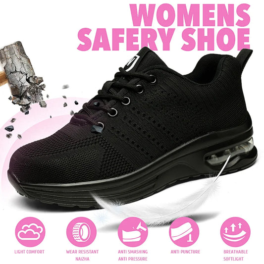 Four seasons women's puncture-proof/daily casual safety shoes