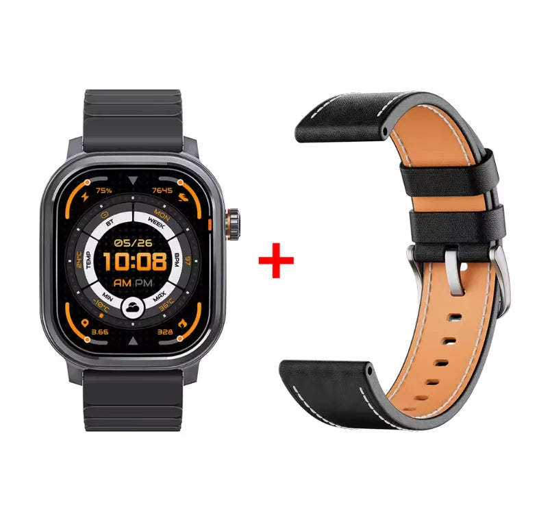 Original KOSPET PULSE Smart Watch Men Women 1.96" AMOLED BT Call/IP68 Waterproof 180 Freestyle Training Modes Fitness Monitoring