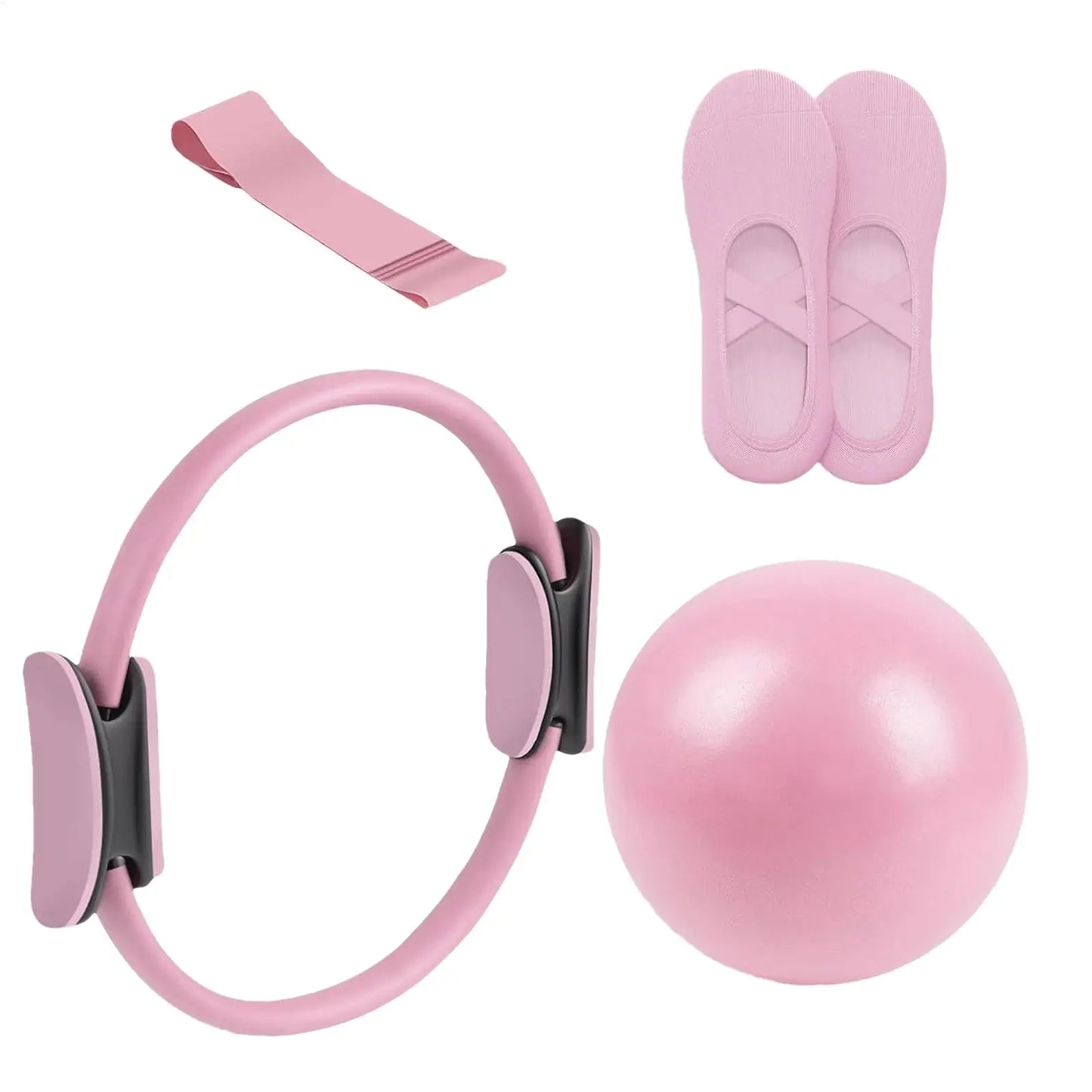 NEW Pilates Ball And Ring Set Pilates Fitness Ring Resistance Band/Exercise Workout Fitness Equipment For Pregnancy