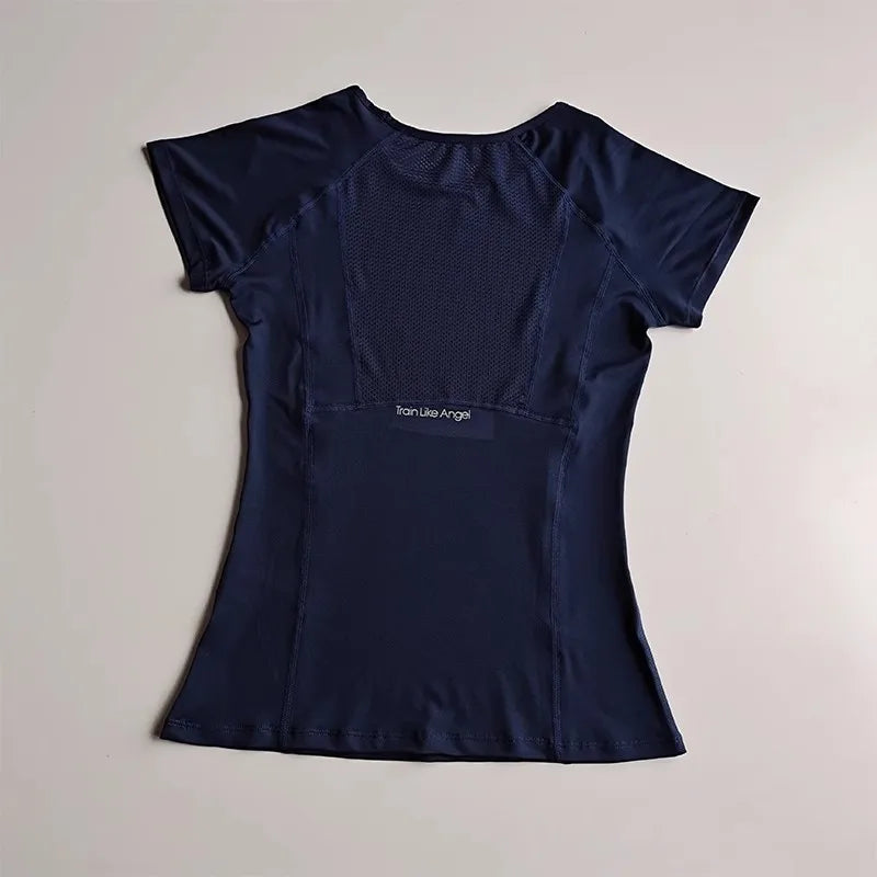 Outdoor Sports Shirt Sportswear Yoga Wear Women's Sports/T-Shirt Fitness Clothes Running Yoga Top Female Workout Tops T-shirt
