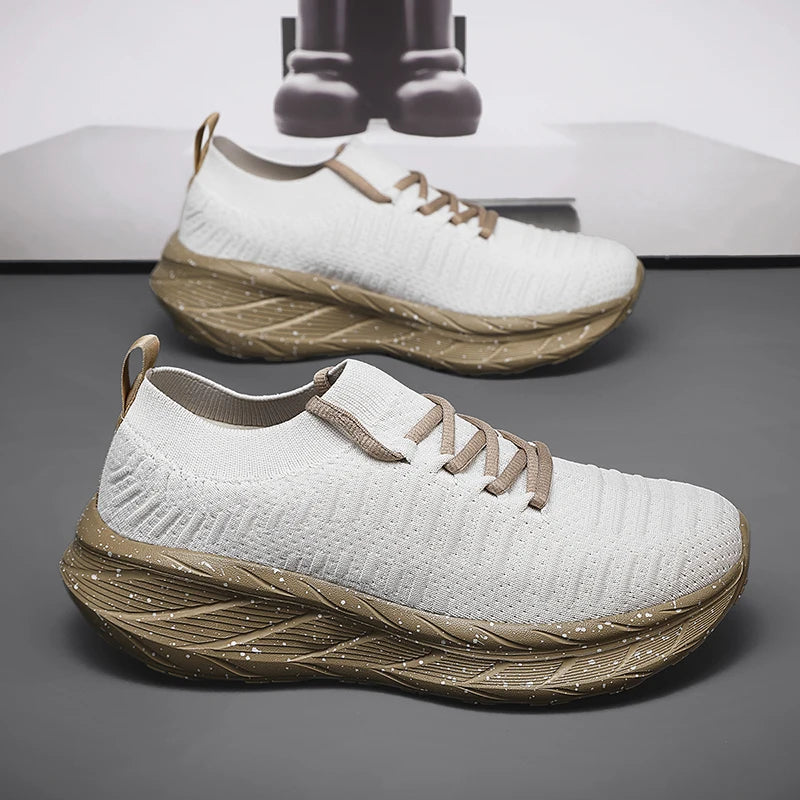Breathable Men Casual Shoes Lightweight Male Vulcanized Shoes/Outdoor Platform Men's Loafers Soft Mesh Flats Non-slip Sneakers