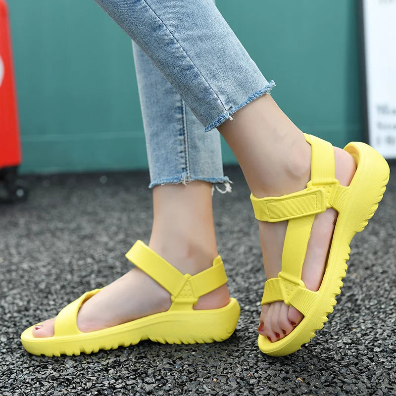 Women's Sandals Fashion Trend Anti-slip Wear-resistant Lightweight/EVA Flat Sandals for Women Outdoor Beach Shoes for Women