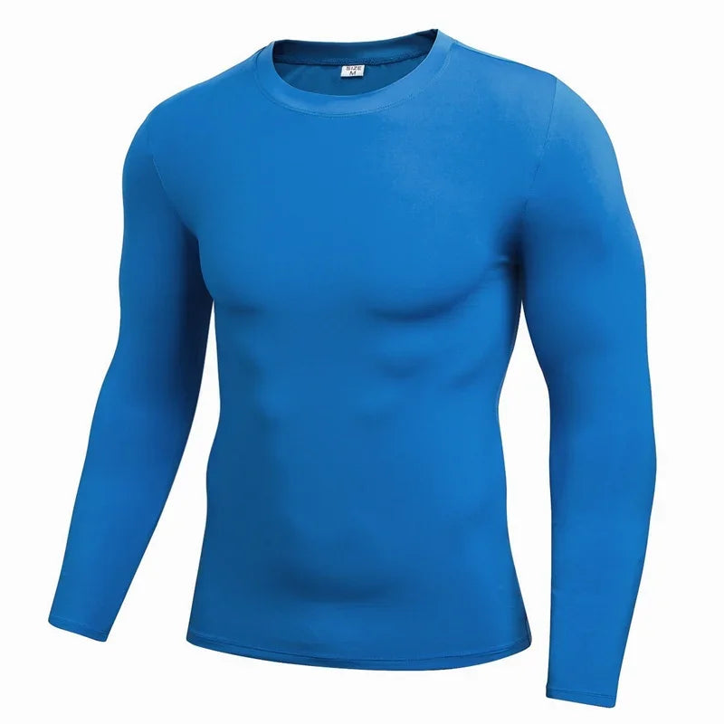 Men Compression Running T-Shirt Fitness Tight Long Sleeve Sport T-shirt/Training Jogging Shirts Gym Sportswear Quick Dry Clothes