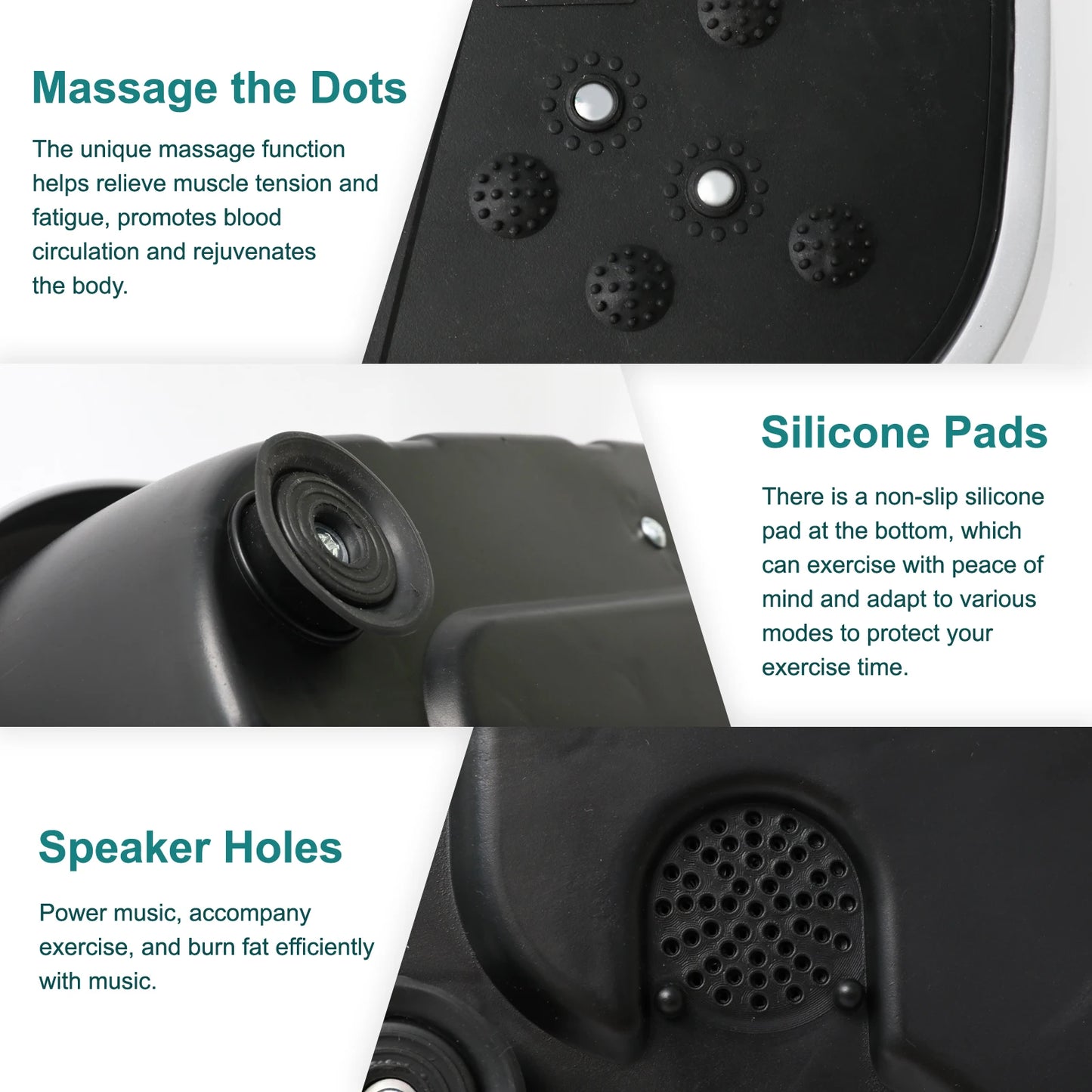 Vibration Plate Exercise Machine Fat-Burning Home Fitness/Slinger Shaping Whole Body Workout Portable Fitness Equipment