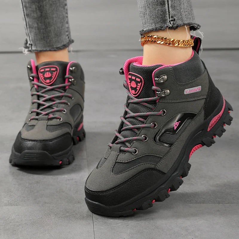 Women Boots Waterproof Outdoor Hiking Boots Women's Safety Work Shoes/Walking Sneakers Non Slip Ankle Boots